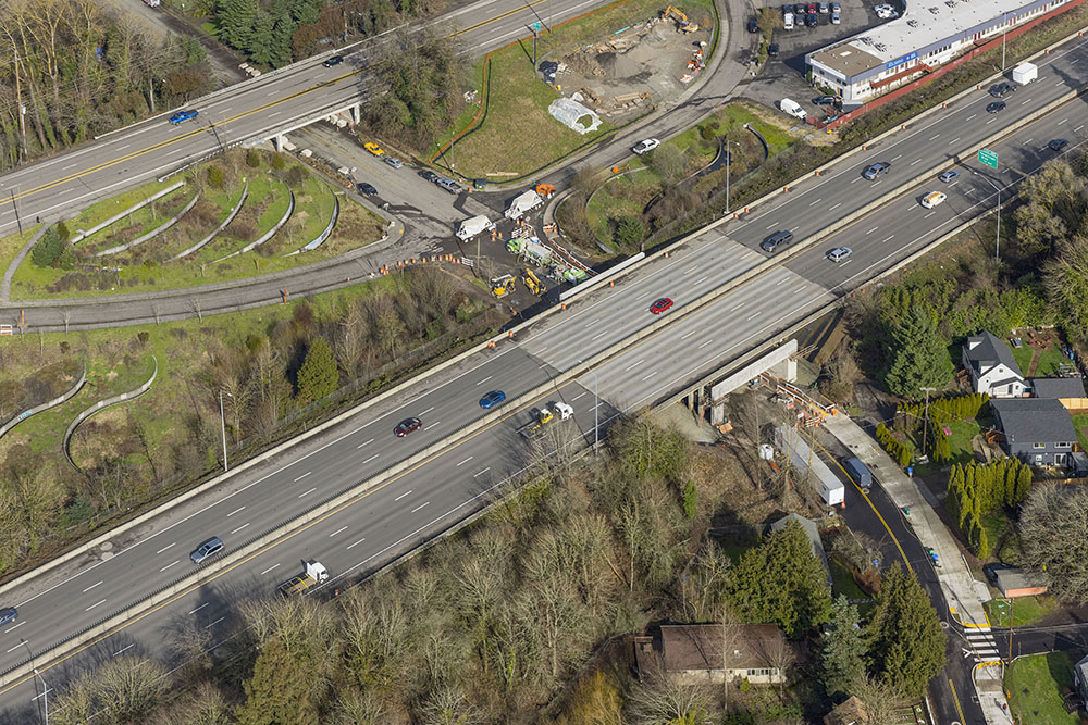 aerial view of construction for heading/overview