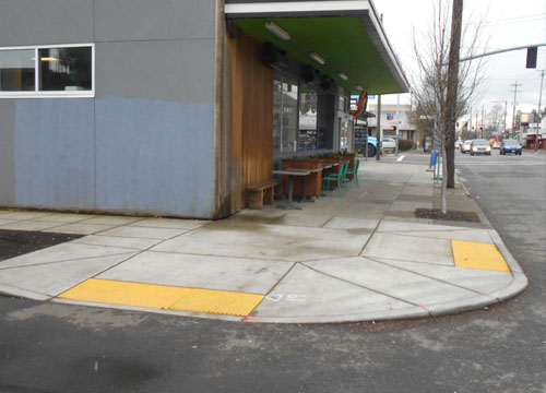 Photo: new ADA curb ramps