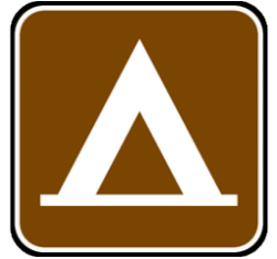 camp site sign