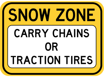 snow zone sign icon