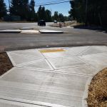 Improved curbs ramp in Forest Grove, OR}