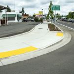 Improved curb ramps in Monmouth, OR}