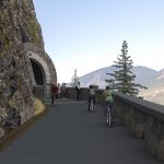 A rendering of the east entrance to the tunnel.}